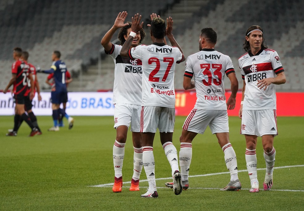 O Flamengo venceu o Athletico na Arena pelas oitavas de final de 2020 — Foto: CARLOS PEREYRA/FOTOARENA/FOTOARENA/ESTADÃO CONTEÚDO