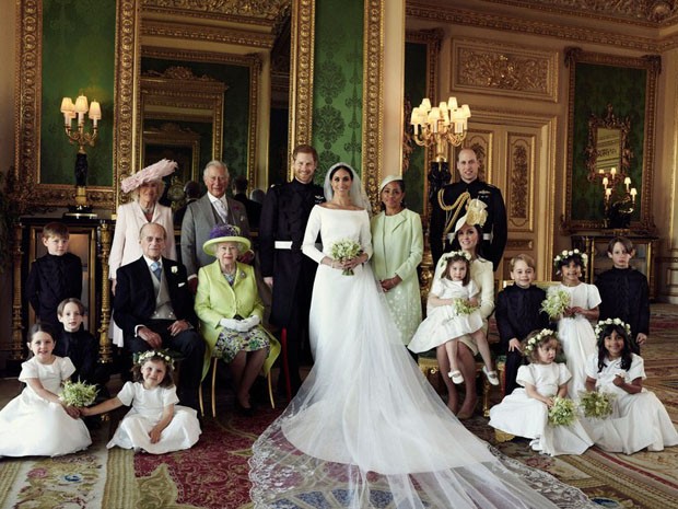 Conheça a sala histórica usada para as fotos oficiais do casamento real (Foto: Divulgação)