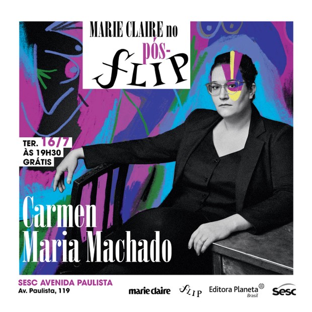 Pós-Flip: Carmen Maria Machado participa de evento em São Paulo, dia 16 de julho, no Sesc Avenida Paulista (Foto: Silvana Martins)