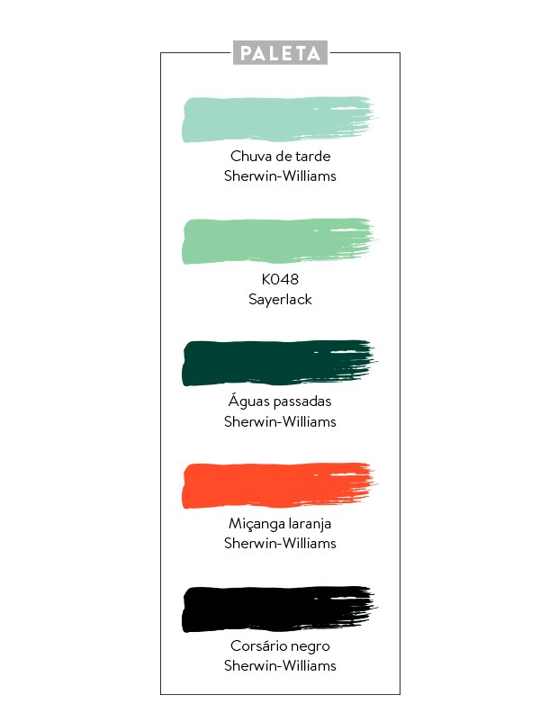 Paleta de cores Sherwin-Williams e Sayerlack (Foto: Casa e Jardim)