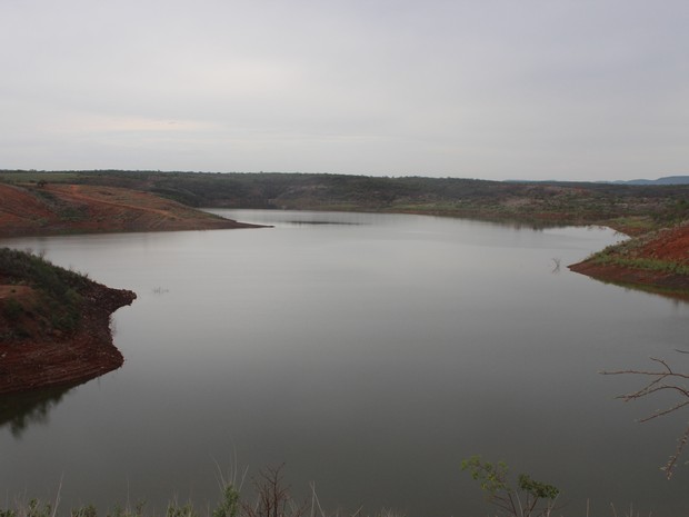 Barragem de Piaus, na cidade de São Julião, localizada ao Sul do Piauí (Foto: Ellyo Teixeira/G1)