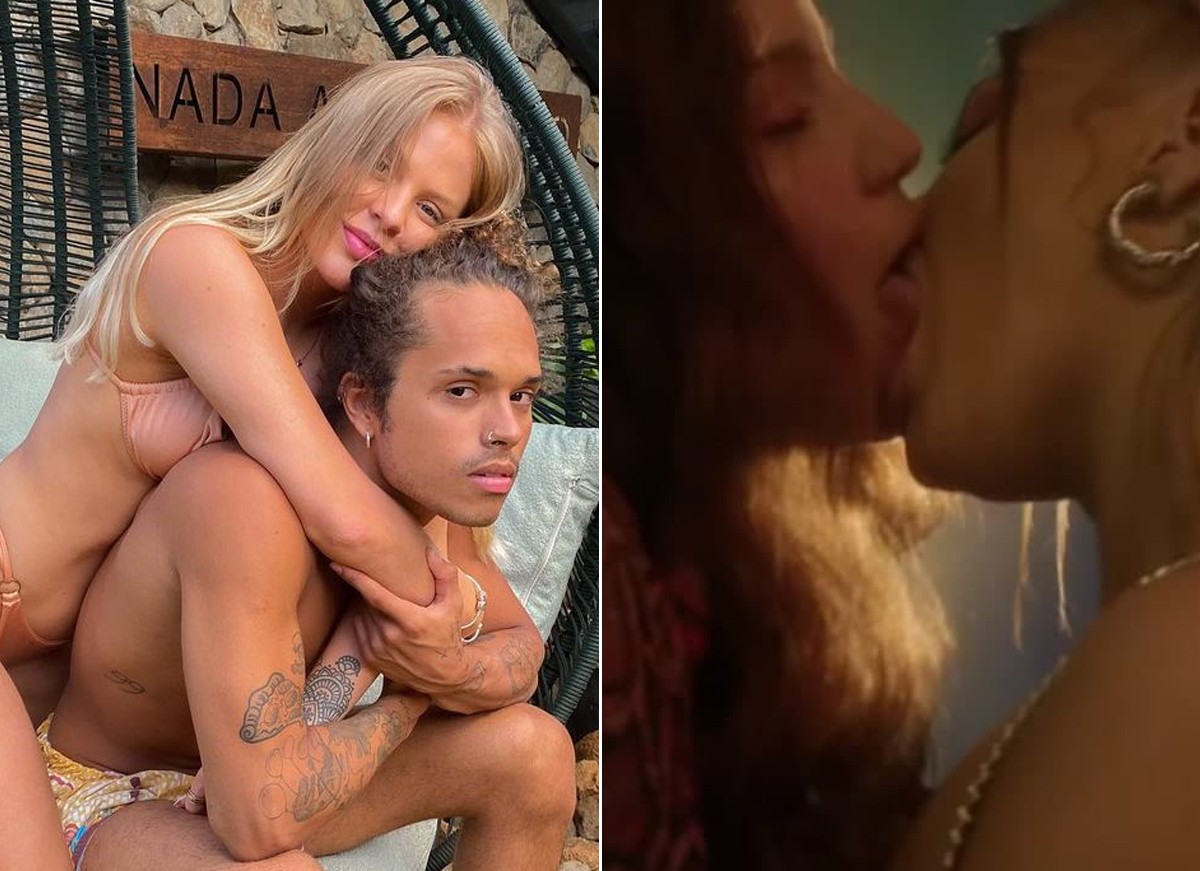 Vitão reage ao clipe de Tentação, em que Luísa Sonza e Carol Biazin se beijam (Foto: Reprodução / Instagram e Youtube)