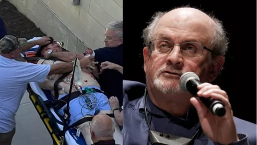 Salman Rushdie é esfaqueado no pescoço em NY