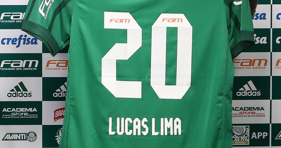 Lucas Lima será o dono da camisa 20 alviverde em 2018 (Foto: César Greco/Ag. Palmeiras/Divulgação)