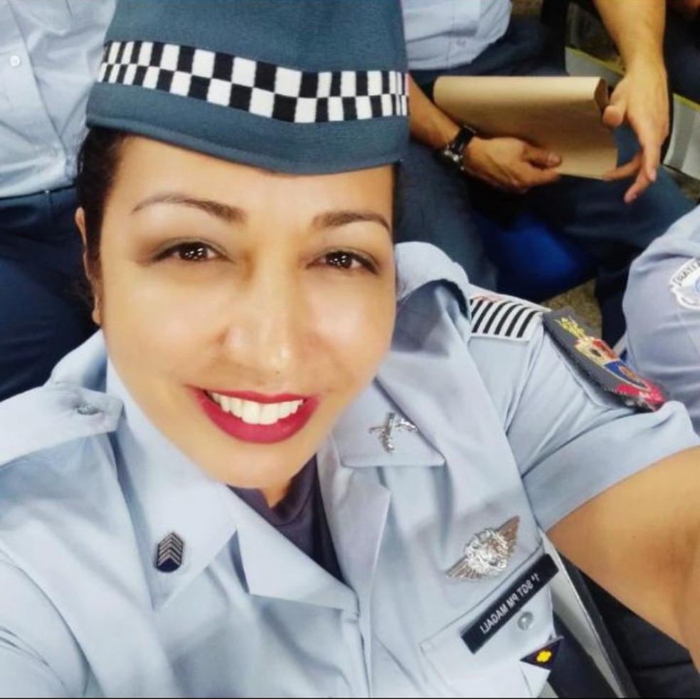 Sargento Magali Garcia tinha 46 anos e morreu em São Paulo em razão do coronavírus — Foto: Reprodução/Redes sociais