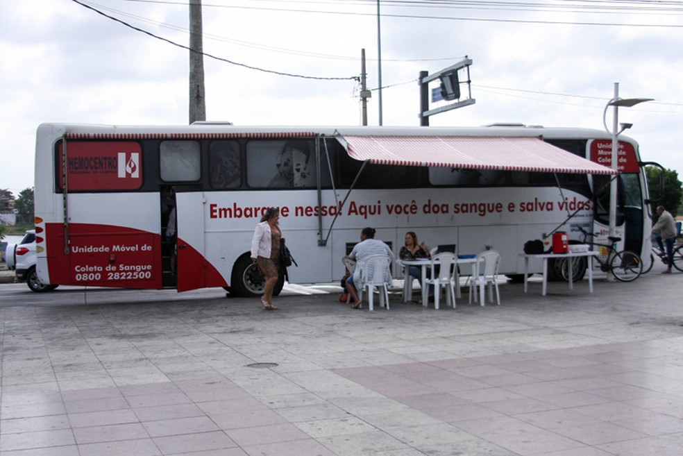 A Unidade Móvel do Hemocentro Regional do Hospital Ferreira Machado vai estacionar em São João da Barra na próxima semana — Foto: Divulgação - Prefeitura de Campos dos Goytacazes