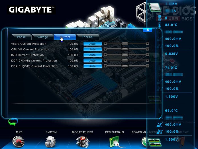 Exemplo de setup de uma BIOS UEFI da Gigabyte apresenta uma interface mais extravagante (Foto: Reprodu??o/TechPowerUp)