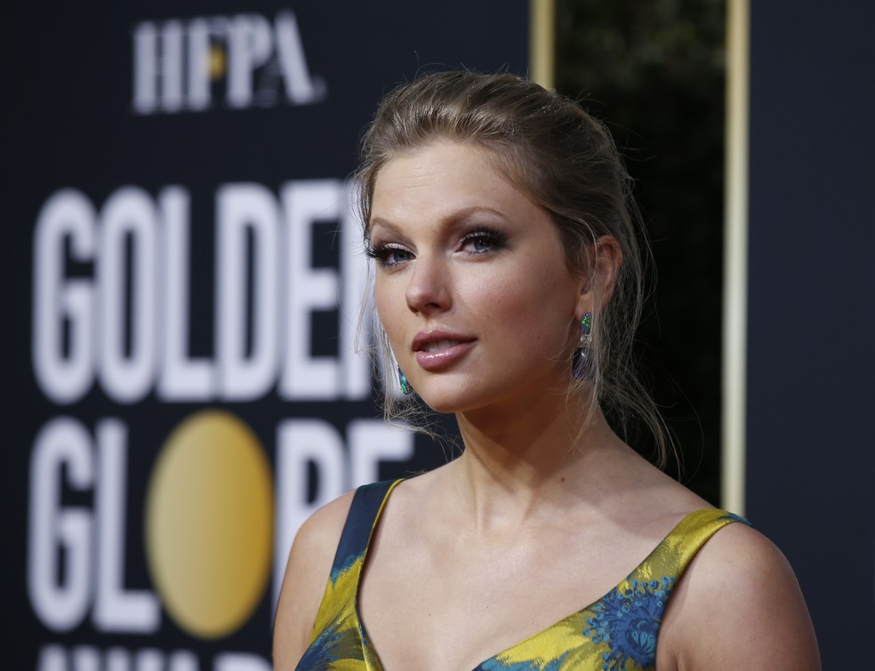 Taylor Swift no Globo de Ouro 2020 — Foto: Mario Anzuoni/Reuters
