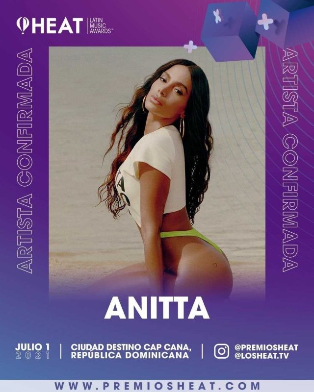 Anitta é confirmada para o Heat Latin Awards 2021 (Foto: Divulgação)