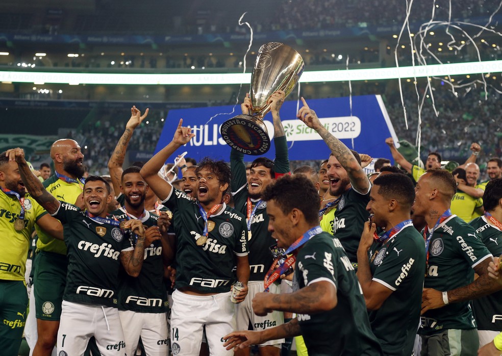 Palmeiras x São Paulo troféu campeão paulista — Foto: Fernando Roberto