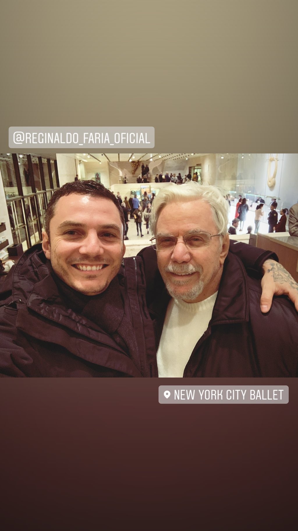 Viagem de Reginaldo Faria em NY (Foto: Reprodução/Instagram)