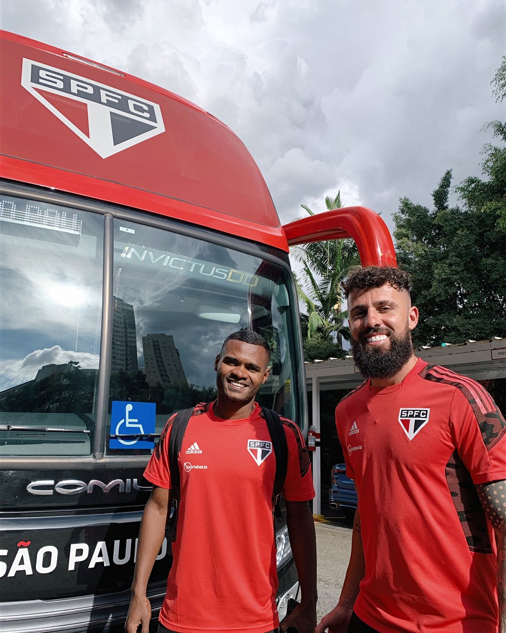 Jandrei e Nikão voltam à lista dos relacionados do São Paulo — Foto: Divulgação