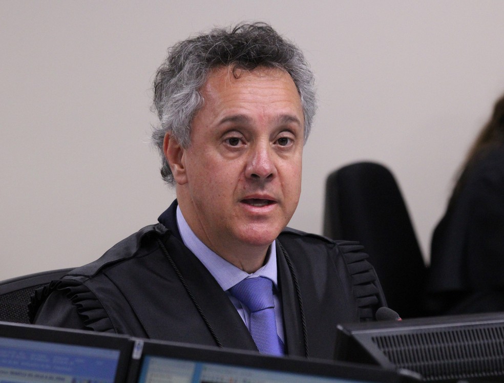 Desembargador João Pedro Gebran Neto no julgamento de recursos da Lava Jato na 8ª Turma do TRF4 (Foto: Sylvio Sirangelo/TRF4)