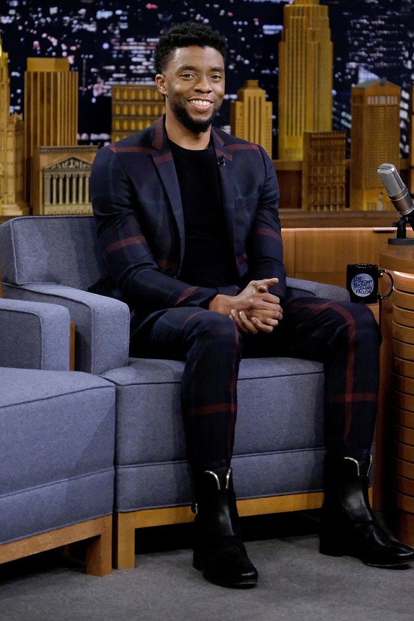 NEW YORK, NY - FEBRUARY 28: Chadwick Boseman visits "The Tonight Show Starring Jimmy Fallon"at Rockefeller Center on February 28, 2018 in New York City.  (Photo by Jamie McCarthy/Getty Images for NBC) (Foto: Getty Images for NBC)