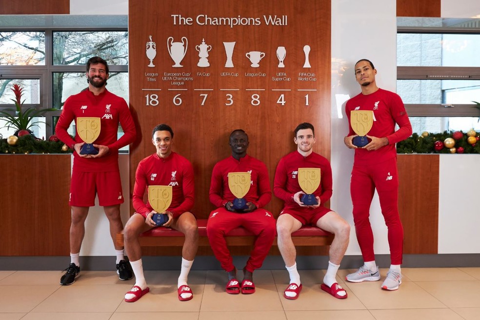 Team of the Year do FIFA 20 tem cinco jogadores do Liverpool — Foto: Reprodução