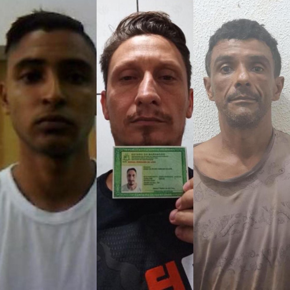 Rafael Ferreira e Raul Yuri morreram em confronto, e Paulo Sérgio Alberto de Lima está preso — Foto: Divulgação