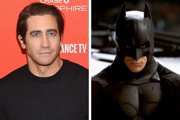 O ator Jake Gyllenhaal, e Christian Bale como Batman (Foto: Getty Images/Reprodução)