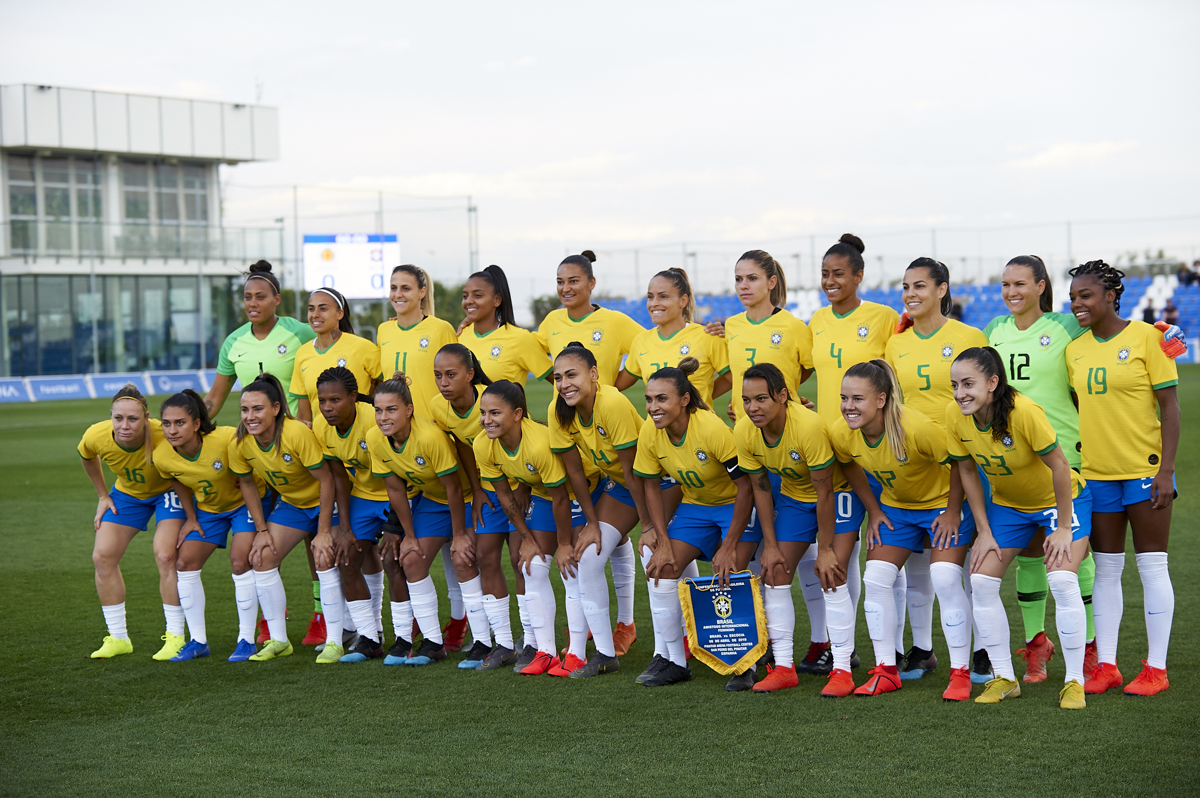 Todo o elenco da seleção brasileira (Foto: Getty Images)