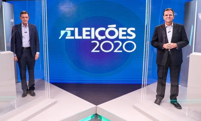 Paes e Crivella participam do último debate antes do segundo turno na TV Globo