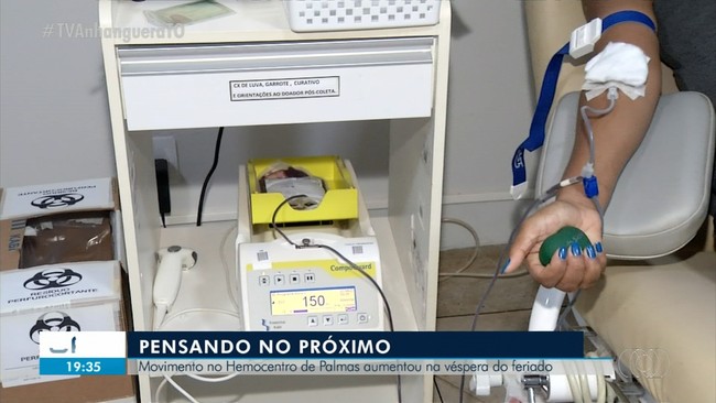 Movimento no Hemocentro de Palmas aumenta na vspera do feriado