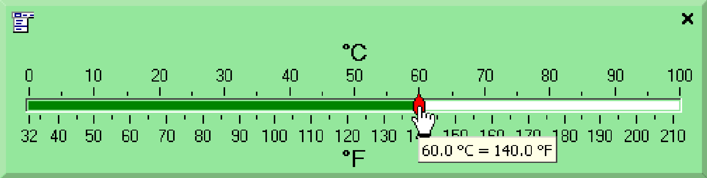 calculator f celsius