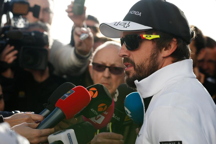 Fernando Alonso nos testes da Fórmula 1 em Jerez de la Frontera (Foto: Divulgação)