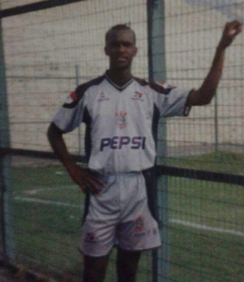 Último registro de Jean como jogador, em treino na Fazendinha na segunda passagem pelo Timão (Foto: Arquivo pessoal)