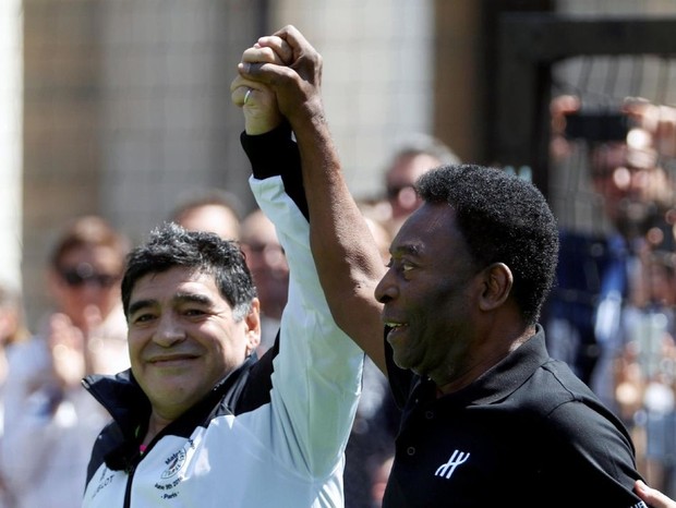 Maradona e Pelé (Foto: Reprodução/Instagram)