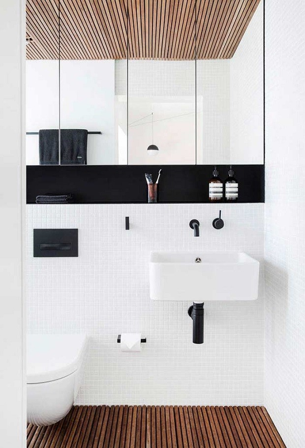 10 ideias para colocar torneiras pretas no banheiro (Foto:  )