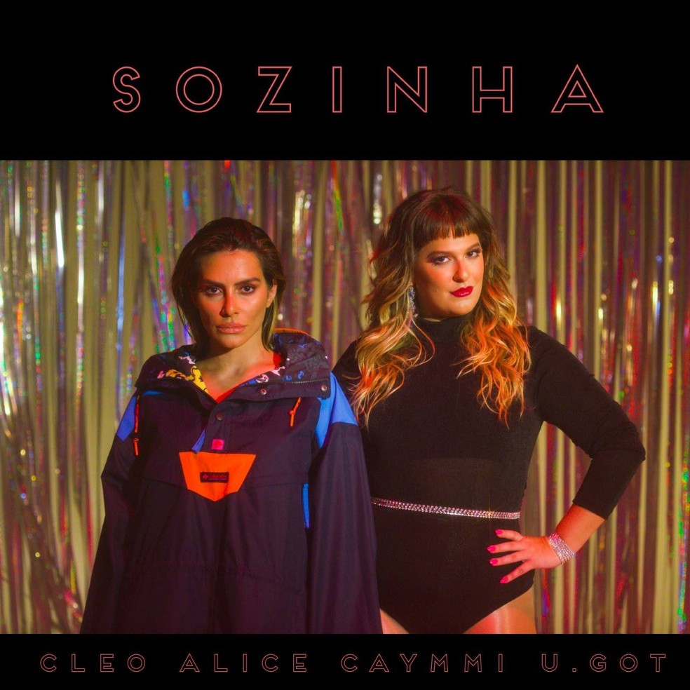 Capa do single com remix de 'Sozinha', de Alice Caymmi com Cleo (Foto: Sillas Henrique)