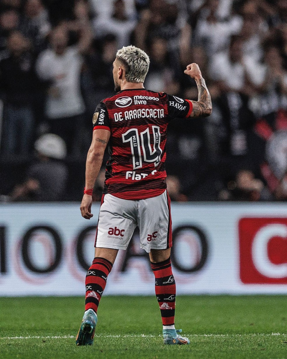 Arrascaeta soma 50 gols e 60 assistências pelo Flamengo — Foto: Pedro Martins / Foto FC