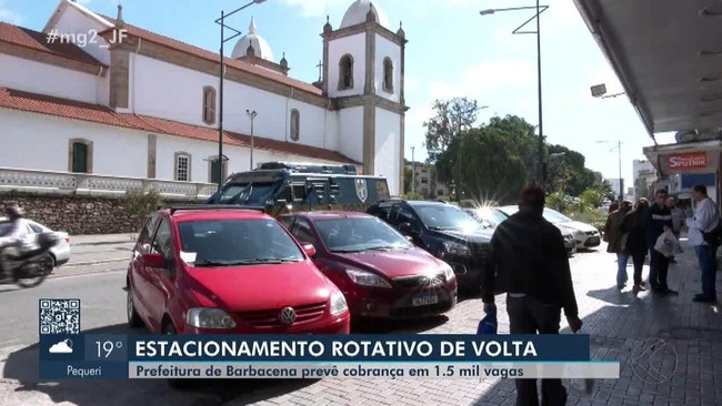 Estacionamento rotativo reativado nas ruas de Barbacena