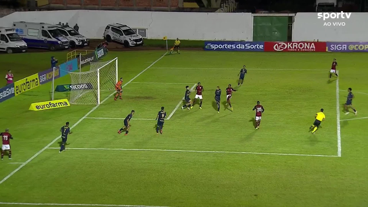 Os gols de Aparecidense 1 x 2 Flamengo, pela 2&ordf; rodada do Grupo 5 da Copa S&atilde;o Paulo de futebol j&uacute;nior 2023