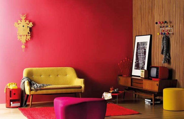 15 salas de estar vermelhas para se inspirar (Foto: reprodução)