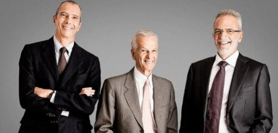 Beto Sicupira, Jorge Paulo Lemann e Marcel Telles (da esquerda para a direita): “capitalistas puro-sangue”, segundo Sergio Rial