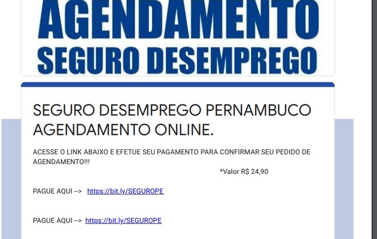 Policia Desvenda Golpe Milionario De Seguro Desemprego Aplicado Pela Internet E Divulga Punicao Ao Google Pernambuco G1