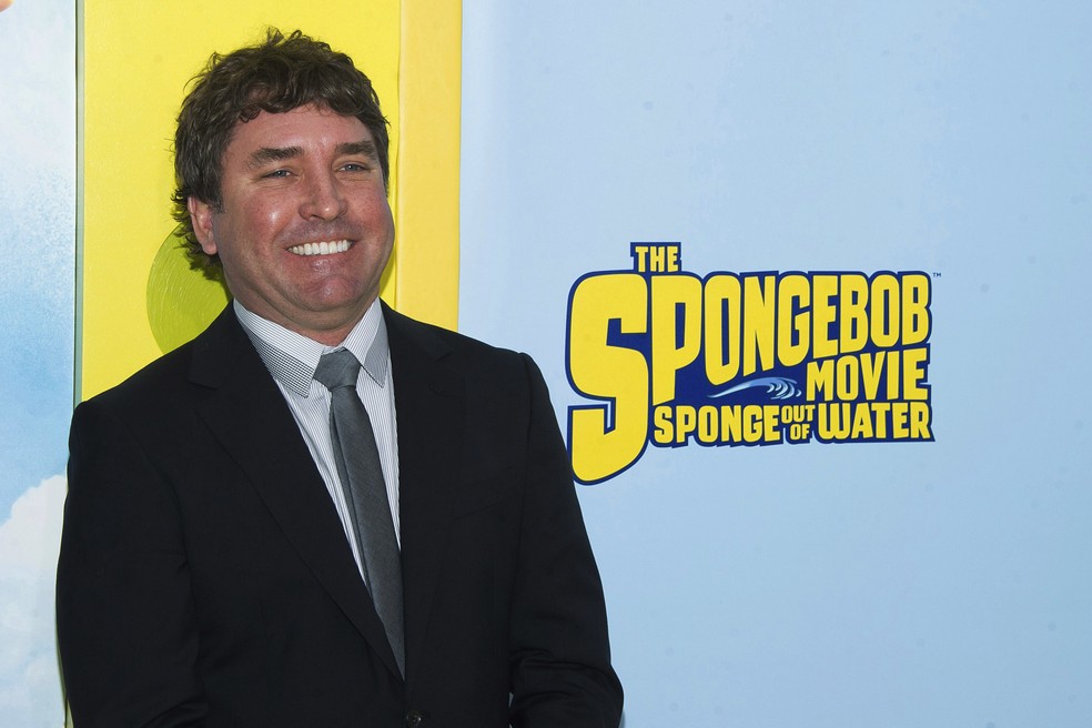 Stephen Hillenburg na estreia de 'Bob Esponja: Um herói fora d'água', em 2015 — Foto: Charles Sykes/Invision/AP