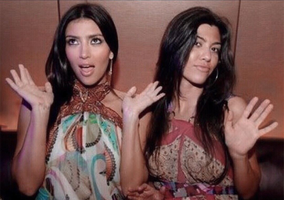 Kim Kardashian e Kourtney Kardashian (Foto: Instagram/ Reprodução)
