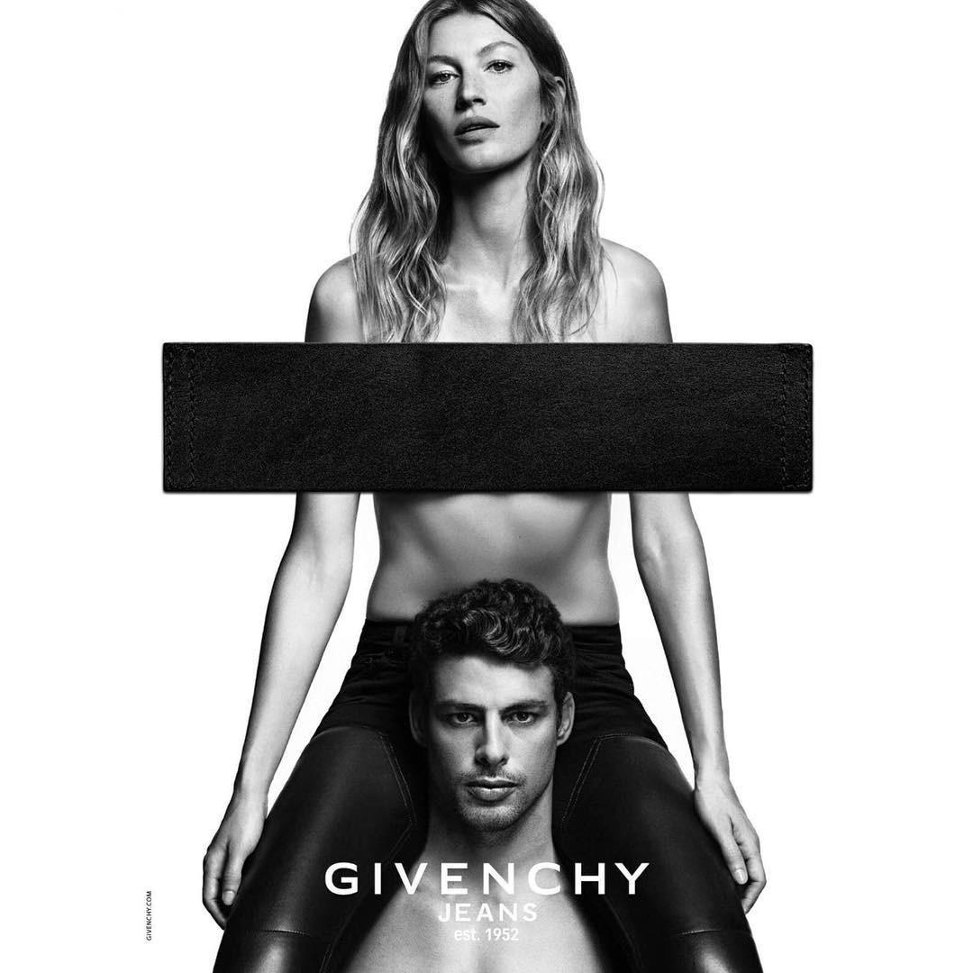 Gisele e Cauã juntos na campanha da Givenchy (Foto: Reprodução/Instagram)