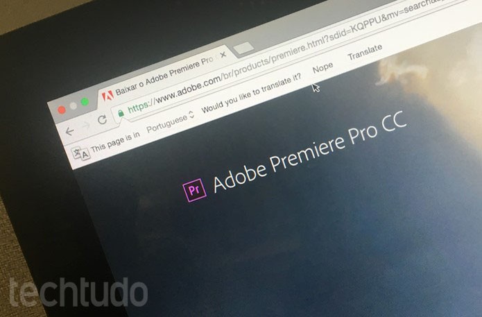 Adobe Premiere Pro (Foto: Camila Peres)