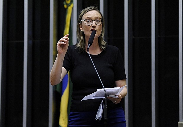 A deputada Maria do Rosário em discurso na Câmara  (Foto: Alex Ferreira / Câmara dos Deputados)