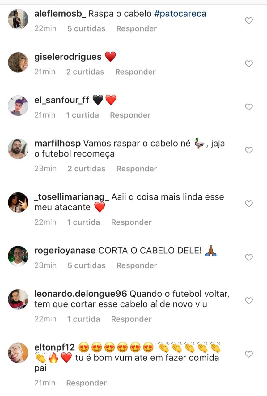 Alexandre Pato recebe comentários em postagem cozinhando (Foto: Reprodução/Instagram)
