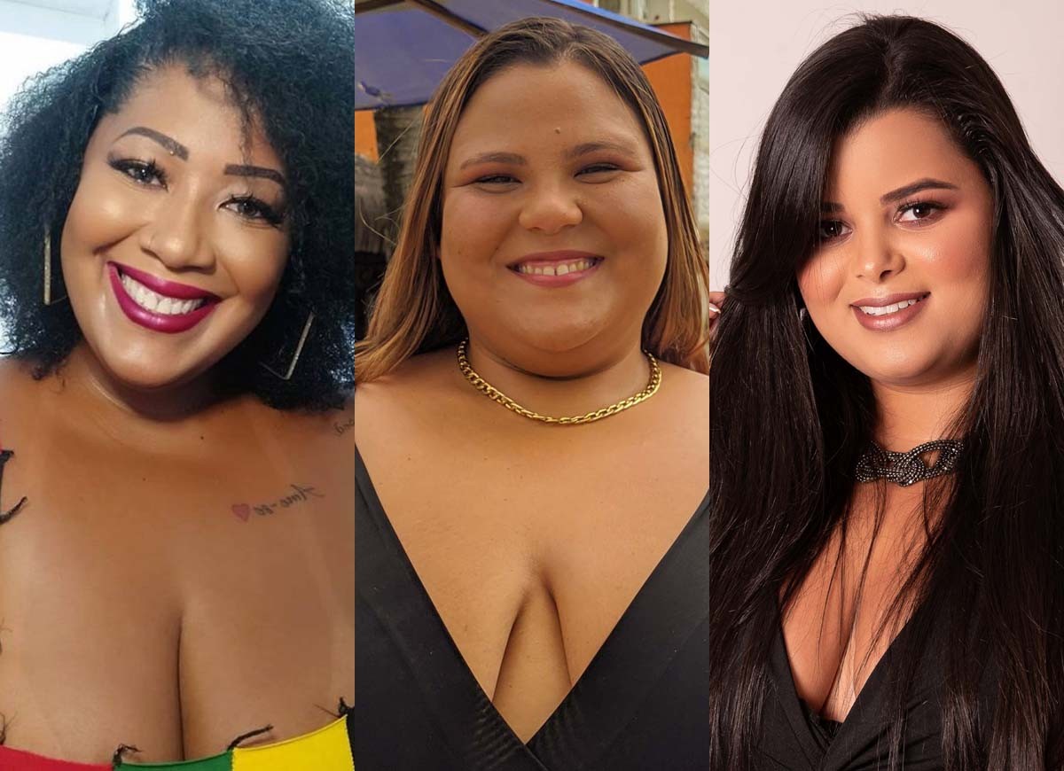 Priscila Torres (RJ), Cleia (RN) e Rainá (RJ), candidatas ao Miss Plus Size Nacional 2020/2021 (Foto: Divulgação)