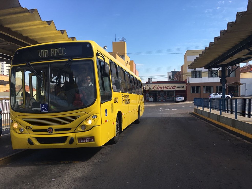 Transporte coletivo em Presidente Prudente (Foto: Gabriel Tibaldo/G1)