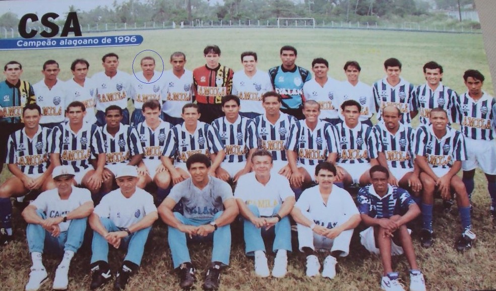 CSA campeão alagoano de 1996: tempo em que Otávio era o destaque do time — Foto: Arquivo