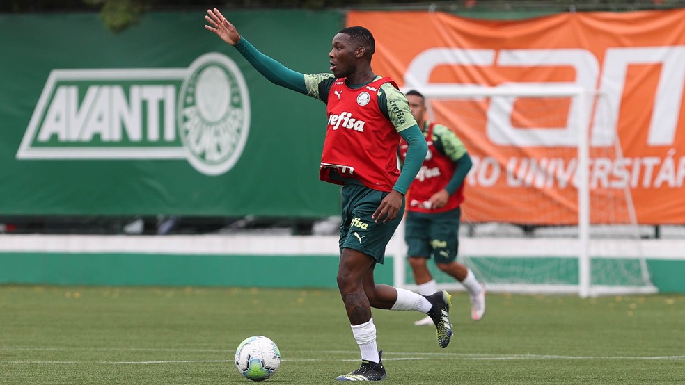 Patrick de Paula, meio-campista do Palmeiras — Foto: Cesar Greco / Ag. Palmeiras