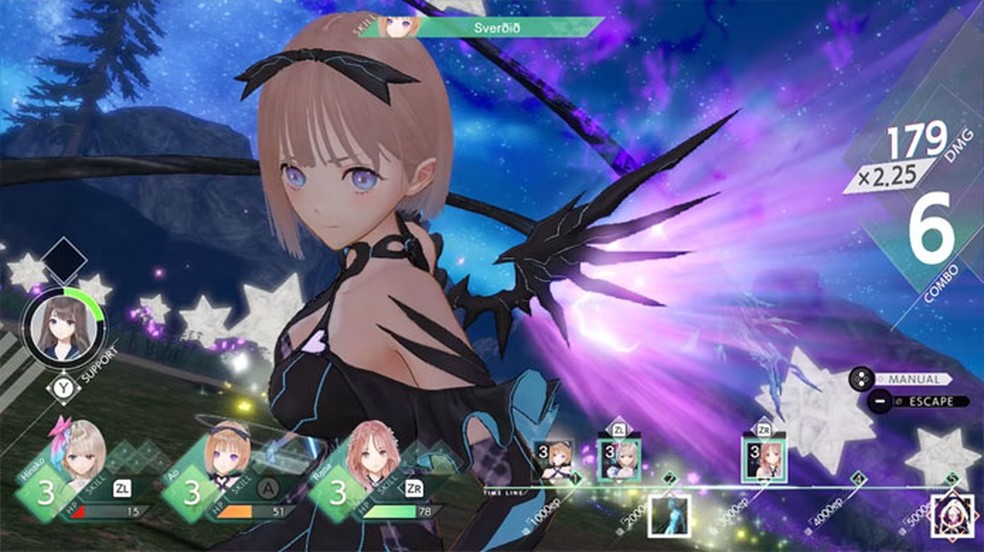 Blue Reflection: Second Light é um jogo que mistura vida escolar, mistérios e combates contra monstros em uma aventura de jovens meninas — Foto: Reprodução/Nintendo Game Store