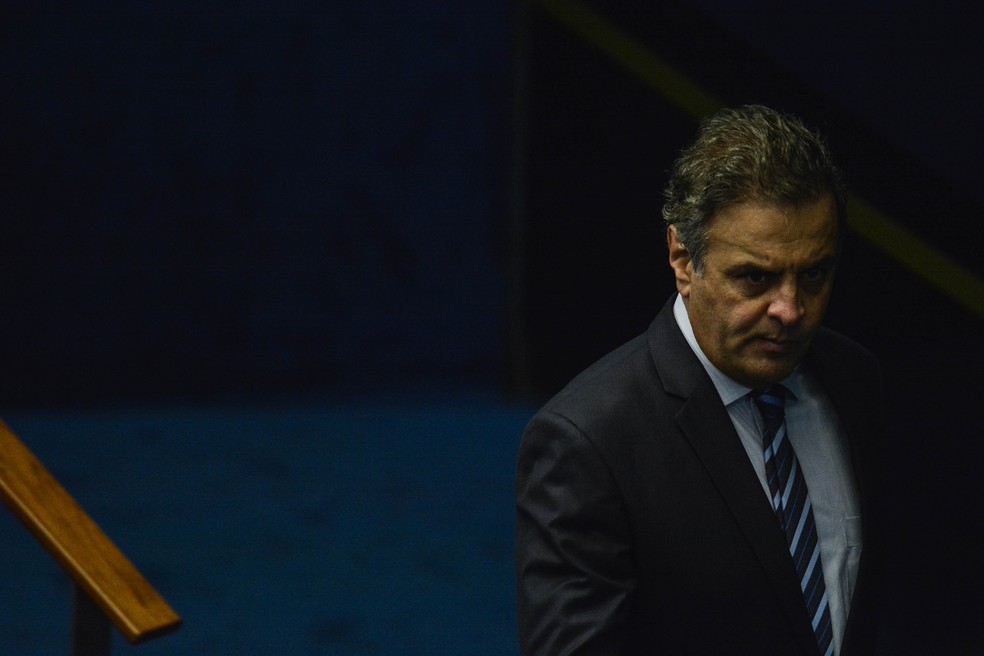 O senador Aécio Neves (PSDB-MG) (Foto: Ricardo Botelho/Brazil Proto Press/AFP)