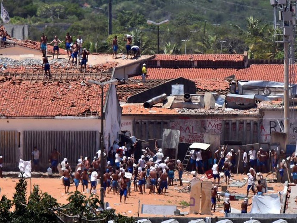 Em janeiro, presos protagonizaram um massacre na maior unidade prisional do RN, a Penitenciária de Alcaçuz. (Foto: Josemar Gonçalves/Reuters)