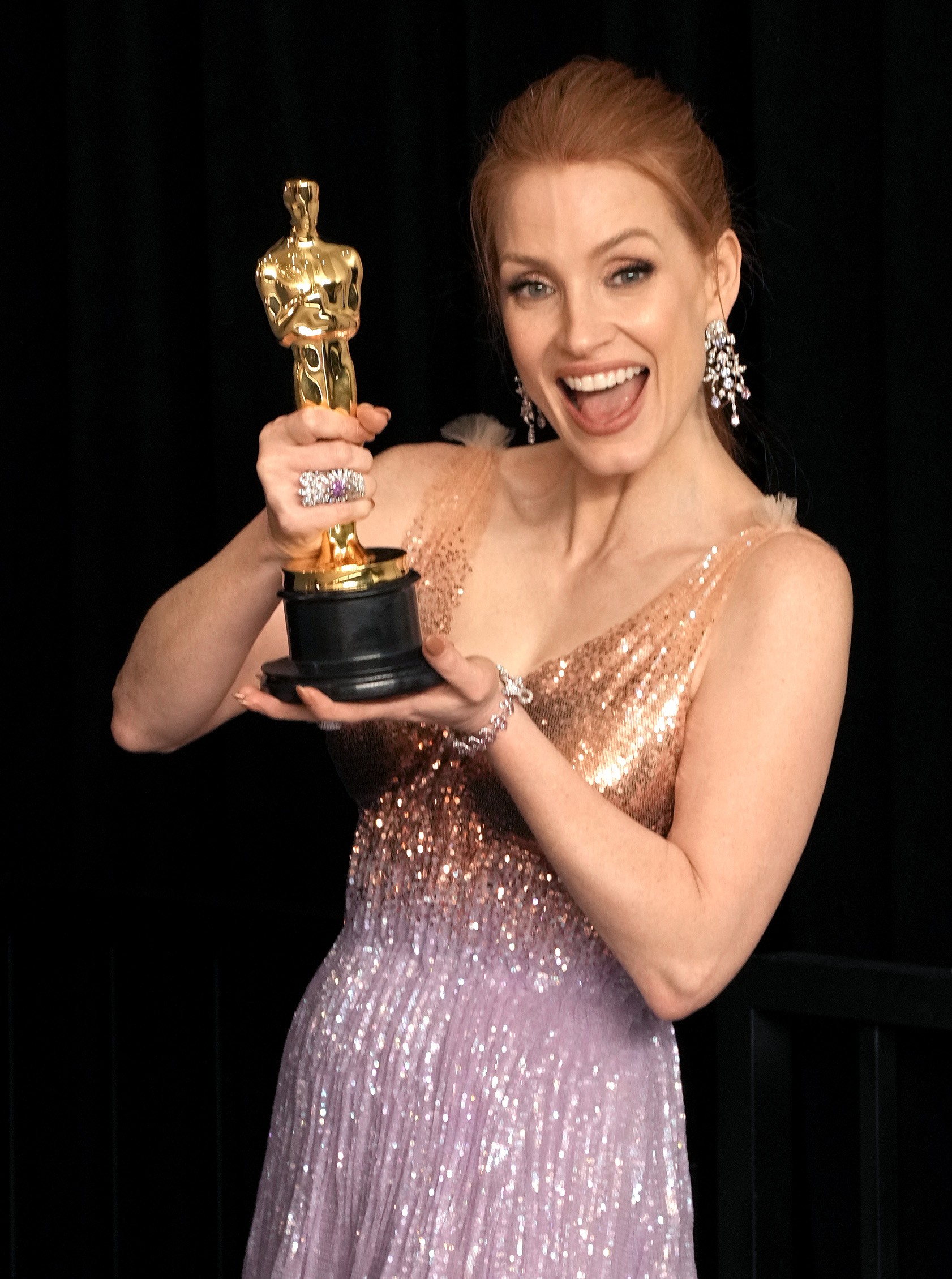 Jessica Chastain levou o Oscar de Melhor Atriz (Foto: Getty Images)